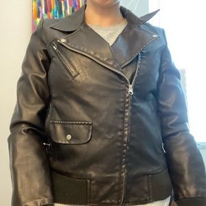 Faux leather jacket